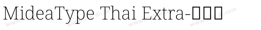 MideaType Thai Extra字体转换